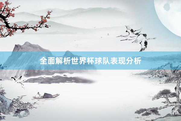 全面解析世界杯球队表现分析